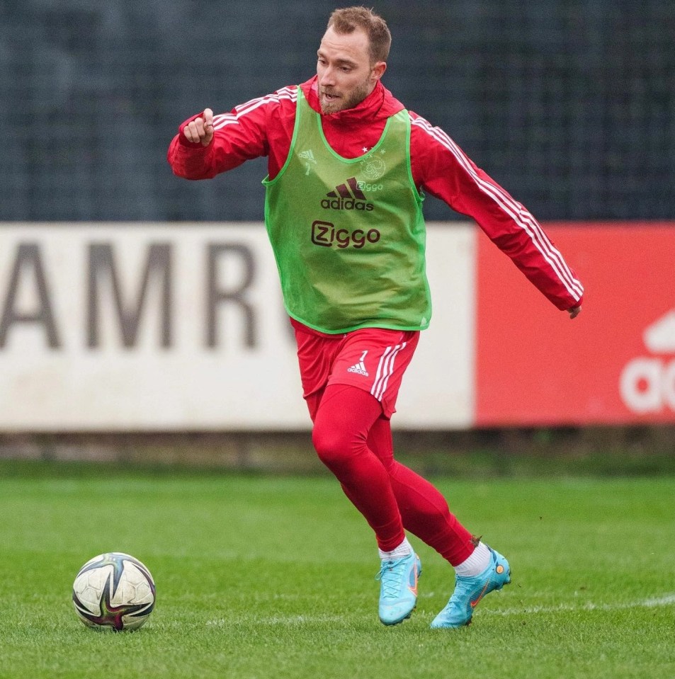 Former Tottenham stylist Christian Eriksen has been training with Ajax reserves but is poised to join Premier League rookies Brentford