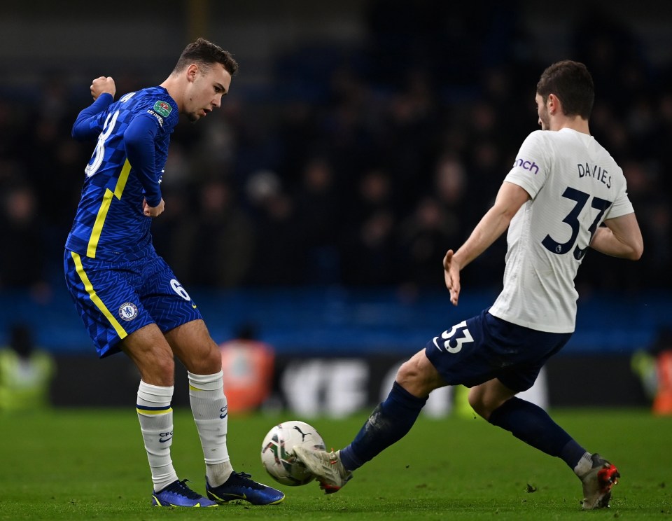 Vale played his second game for the Blues against Spurs in the League Cup