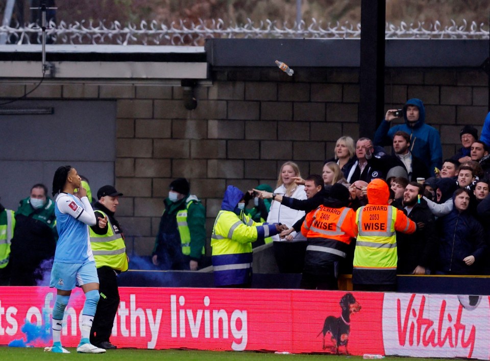 Olise was subject to abuse by the home fans