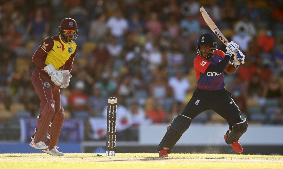 Chris Jordan top-scored for England in their dire 103 all out with 28