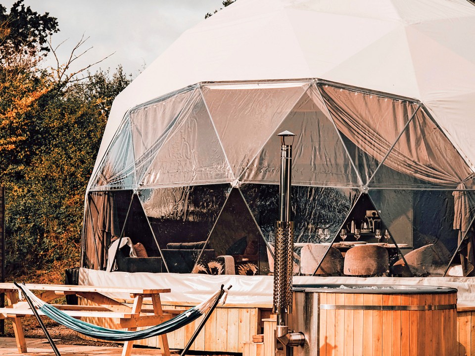 Try Abbey Farm’s new glamping geodesic domes for a memorable stay