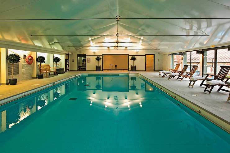 Take a refreshing dip in the large indoor swimming pool at the Blakeney Hotel