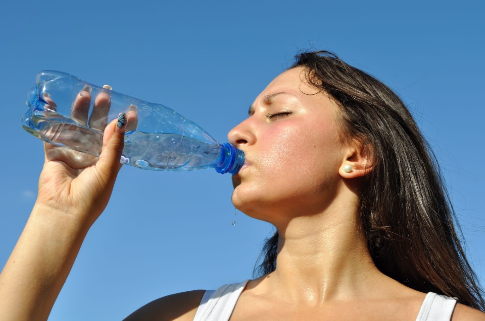 Knock back a glass of water instead of an energy drink