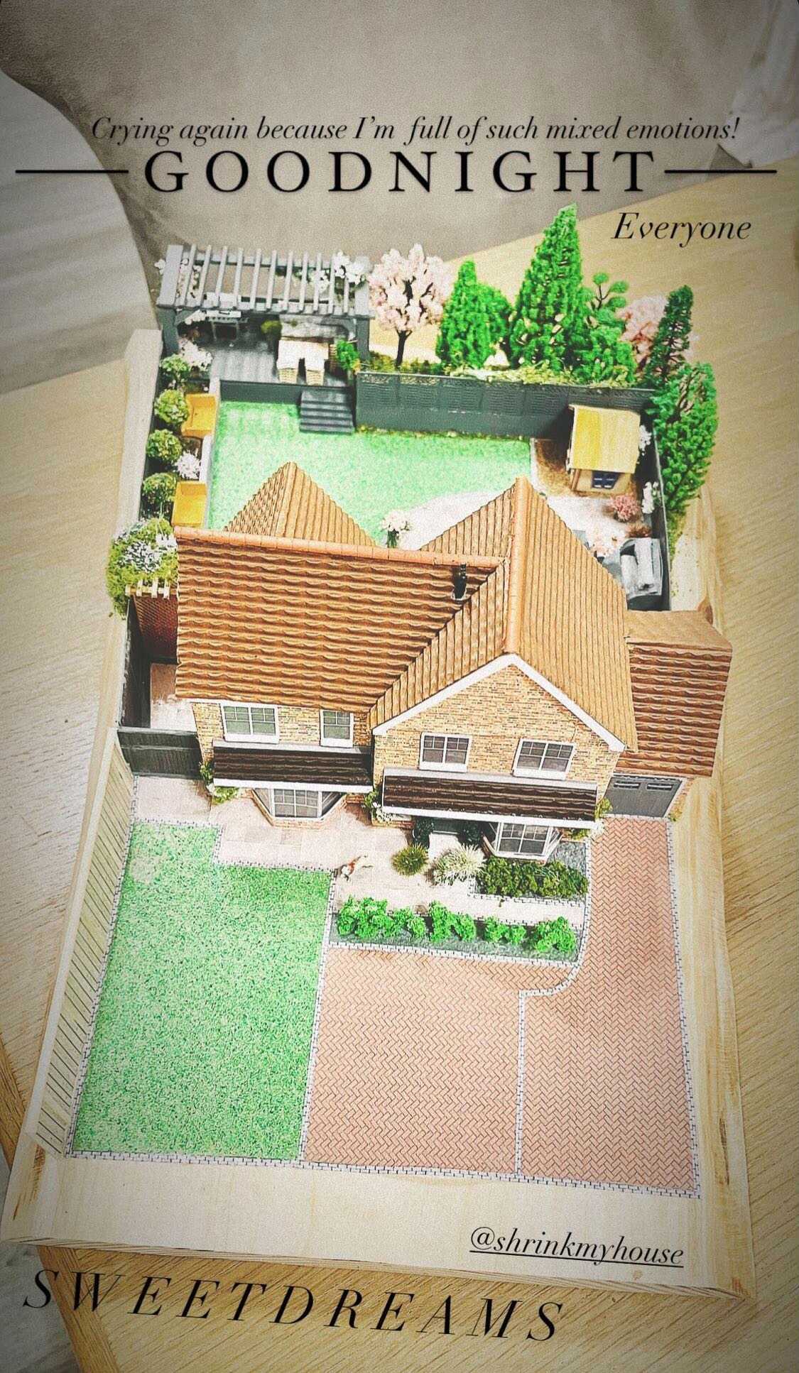 Mrs Hinch had a model made of her home after making the decision to move