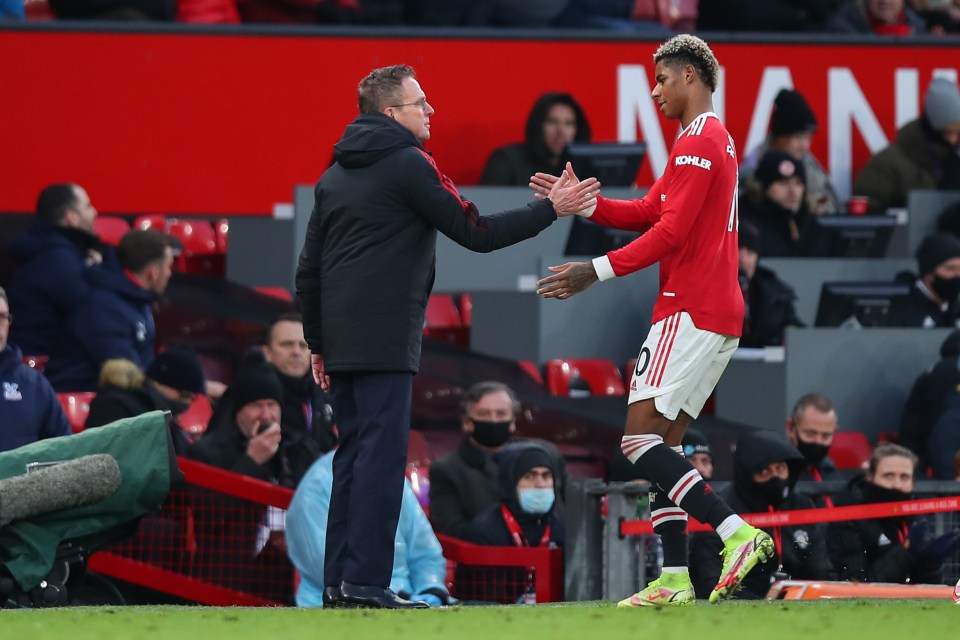 Marcus Rashford has insisted he has 'endless respect' for Ralf Rangnick