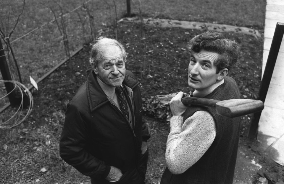 Top gardeners: Peter Seabrook and Arthur Billit in 1977