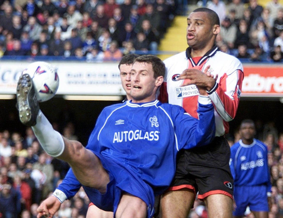 Chris Sutton scored just two goals during his time at the Bridge