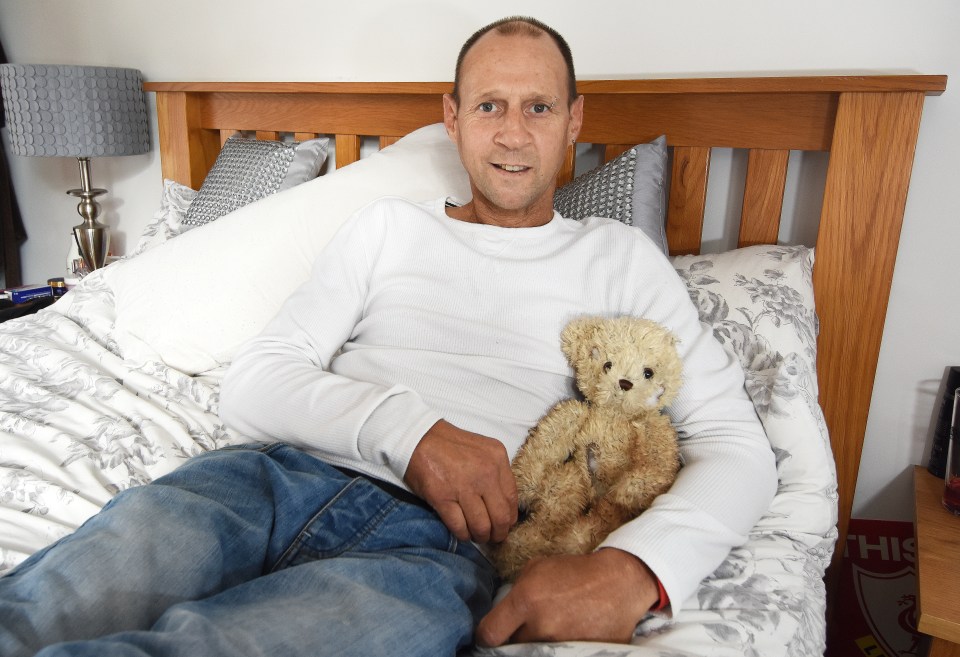 Phil, 51, stayed attached to ted Winston and says 'Winston is as important to me as football, beer, building and fishing'