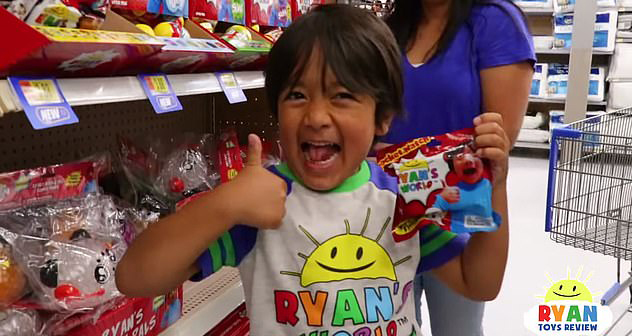 Toy reviewer Ryan Kaji, 10, made £19million