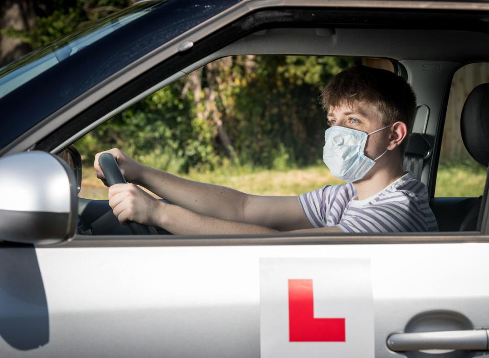 Roughly half of all drivers fail their driving test first time