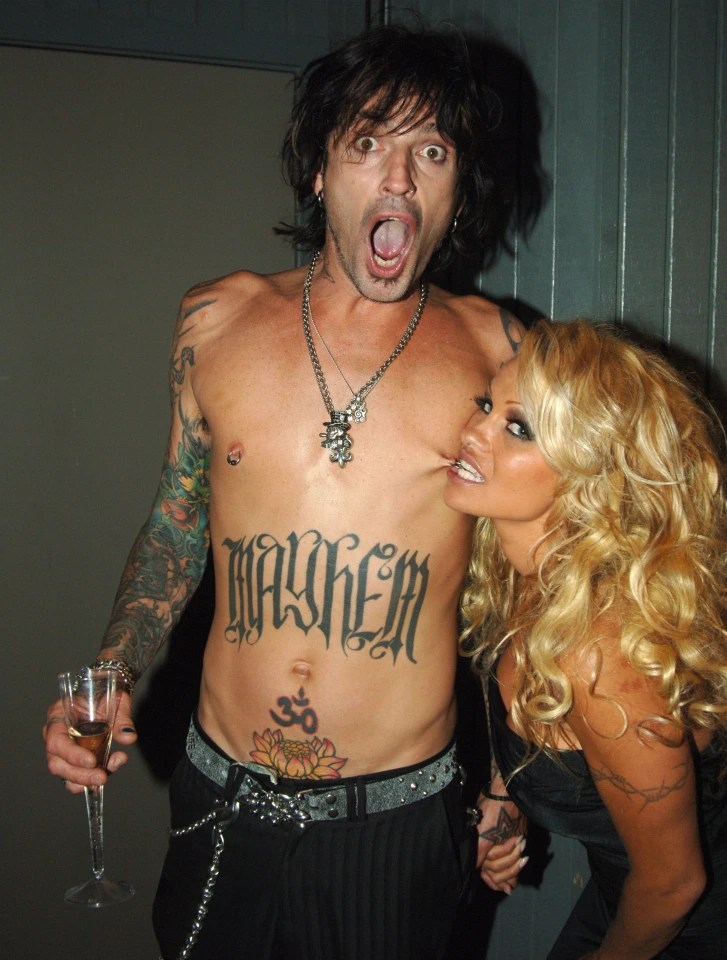 The real Tommy Lee and Pamela Anderson when they were together