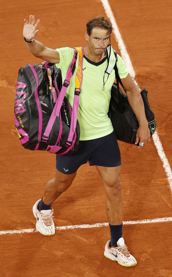 Nadal could have been waving his goodbyes to tennis after his French Open defeat last year