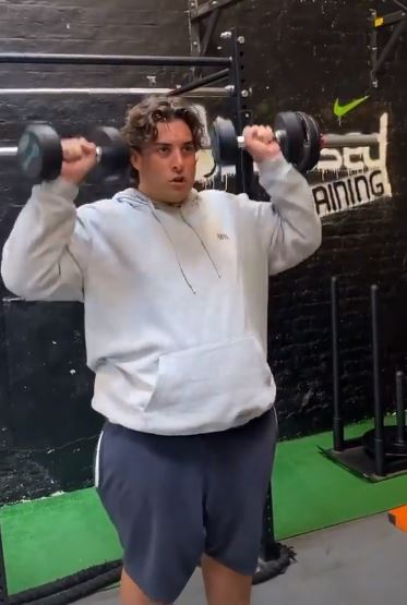 Arg has been working hard in the gym to get to where he is today