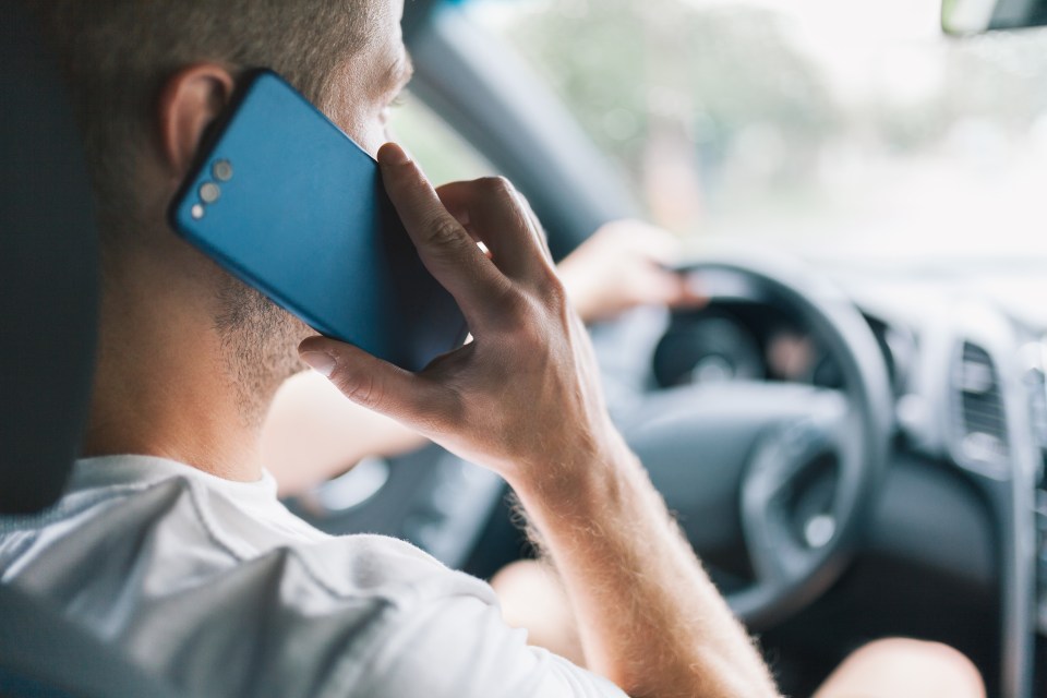 Phones are a big no behind the wheel