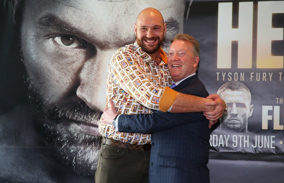 Tyson Fury will receive a huge sum following Frank Warren's whopping purse bid