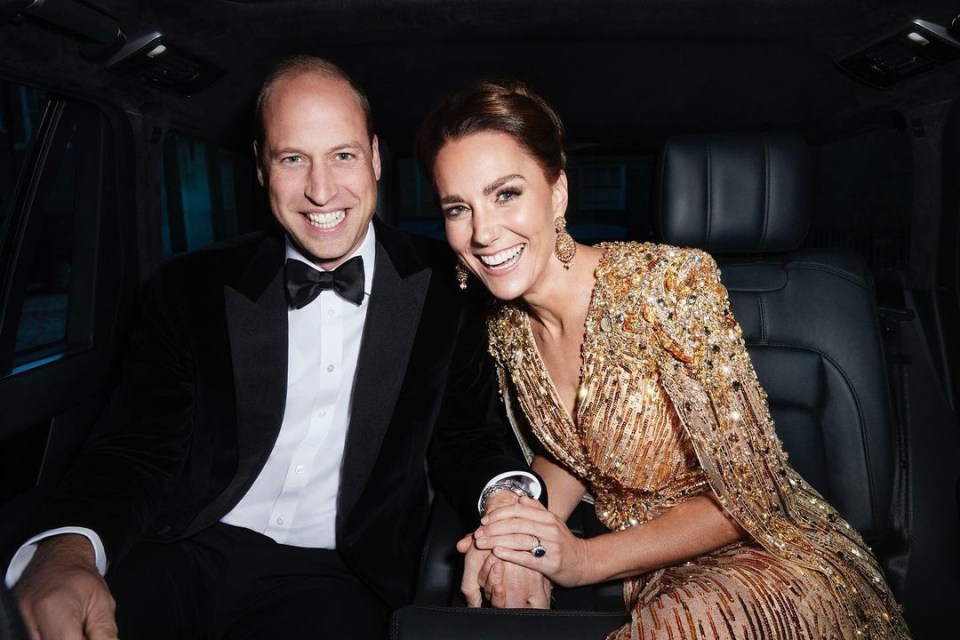 William and Kate posted a Happy New Year message online — plus a picture of them dressed to the nines and ready to see in 2022