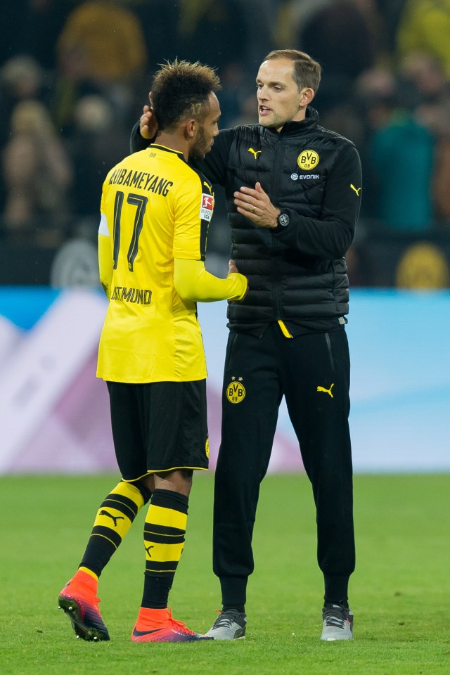 Tuchel coached Aubameyang during his time at Dortmund