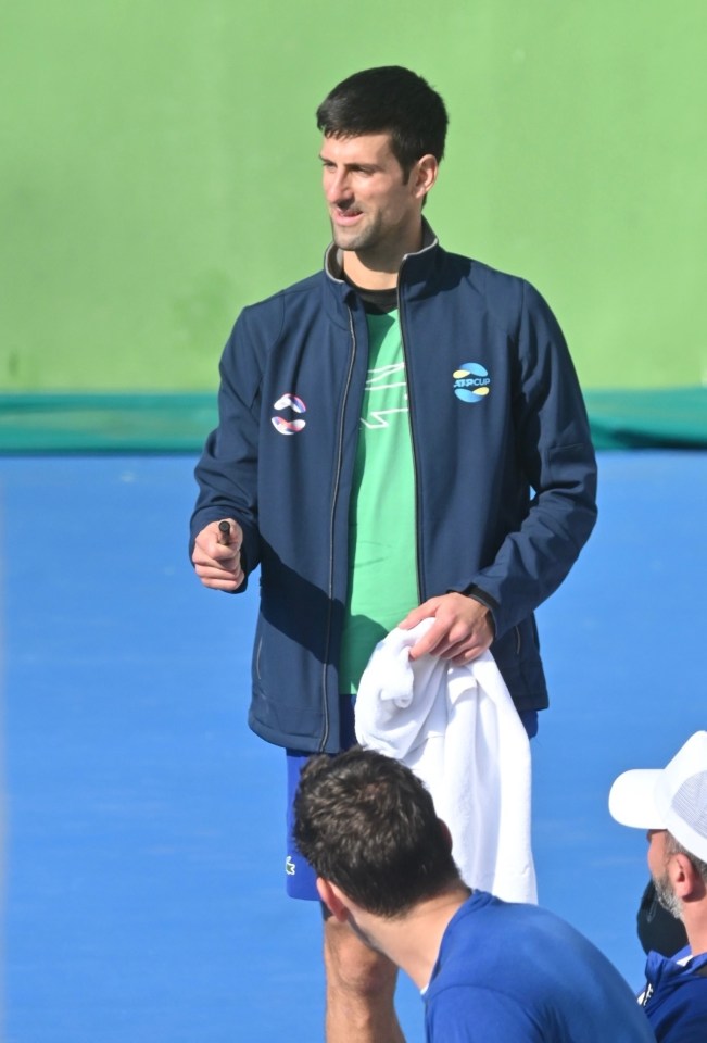 The tennis ace was then snapped in Marbella, Spain, on January 4