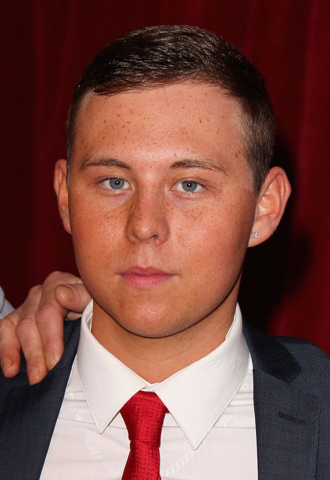 The actor, now 26, seen later in his career at the British Soap Awards