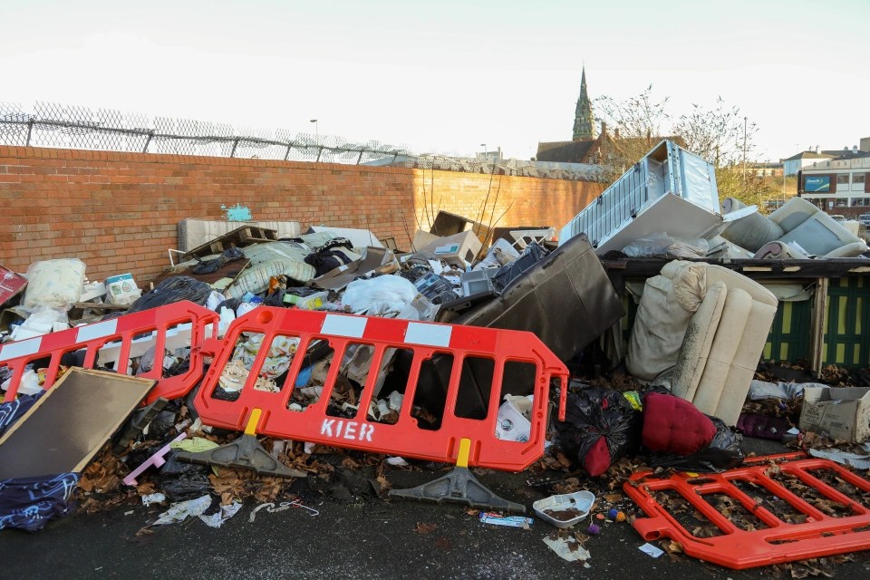 Locals claim the council has failed to clear the giant mound for four years