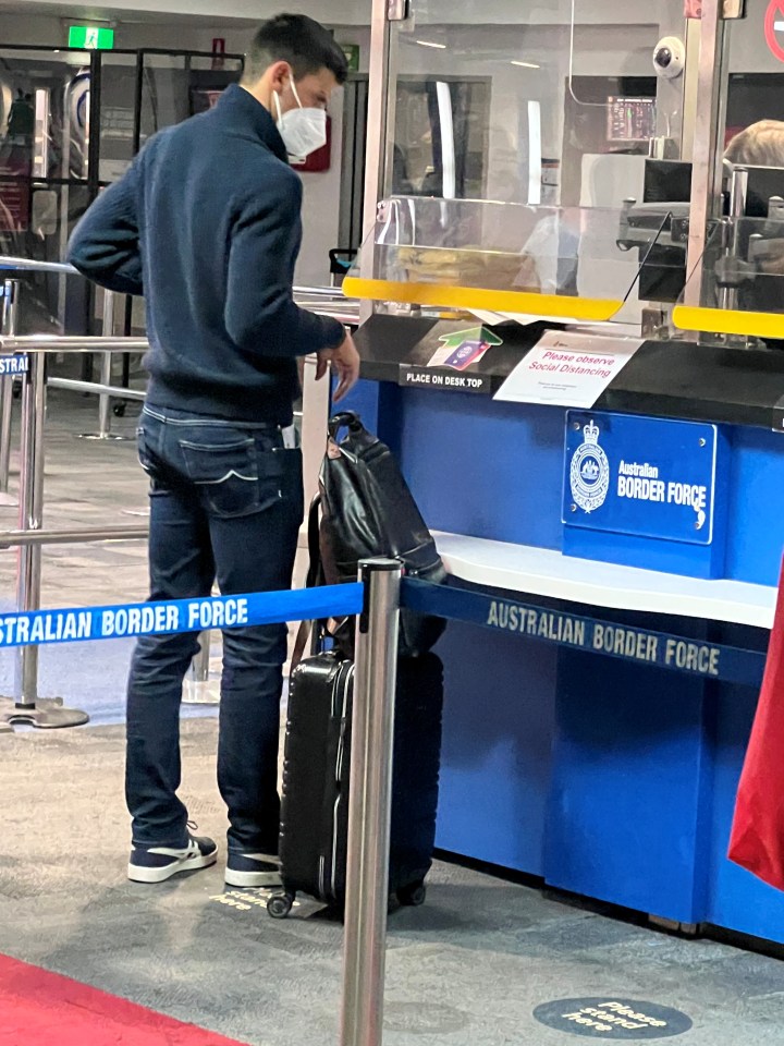 Djokovic was stopped at the Australian border as he couldn't give a good reason as to why he wasn't jabbed