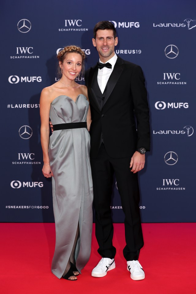 Novak Djokovic's wife Jelena says she 'wishes' she could be with him