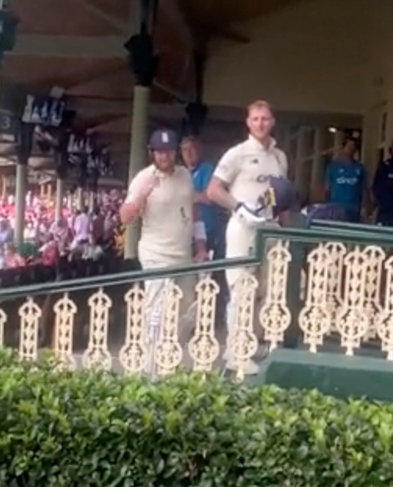 Jonny Bairstow and Stokes were confronted by fans