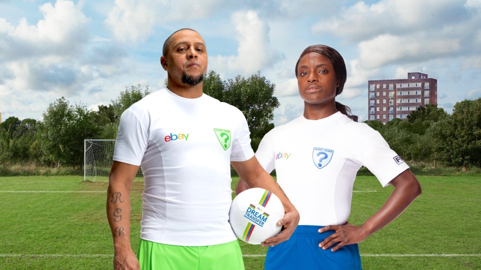 Roberto Carlos and Eni Aluko are getting out their boots to play for a Sunday league team