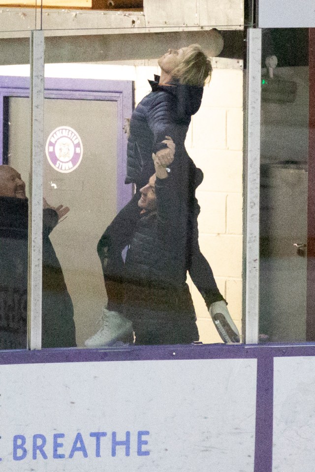 Sally has been clocking up her skating time at Altrincham Ice Rink, close to the Corrie set