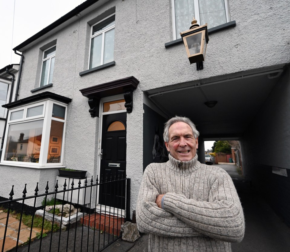 He stood up to the Council and was allowed to keep his mural, coach lamp and railings