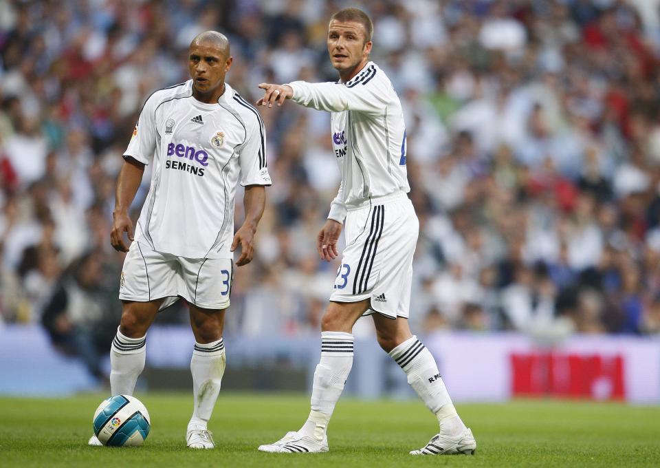 Roberto Carlos snubbed David Beckham when picking his favourite England player