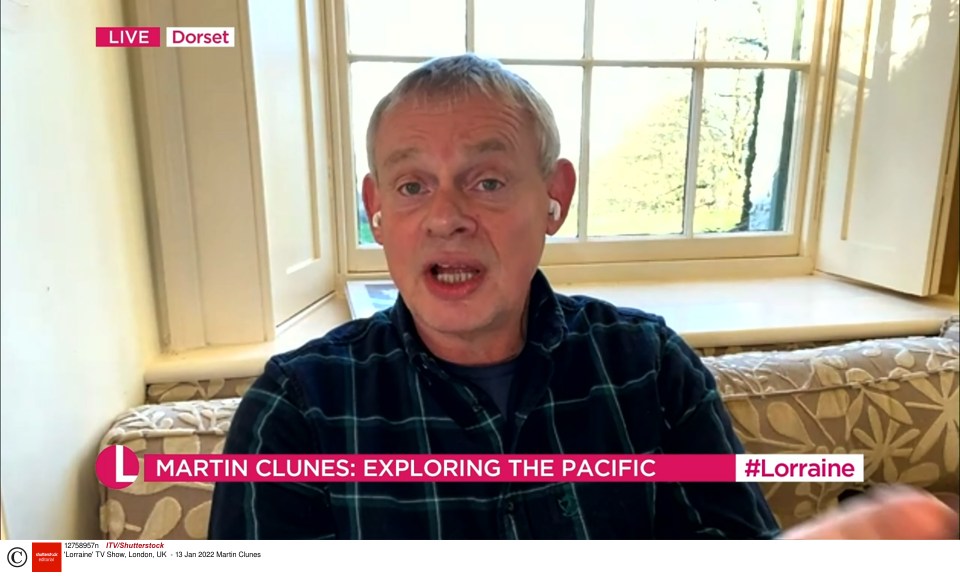 On This Morning, Martin Clunes told Lorraine Kelly that Doc Martin had come to its natural end