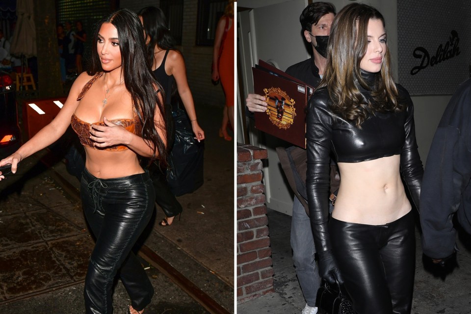 Kim Kardashian's wardrobe appears to have been raided by Kanye West's new love Julia Fox