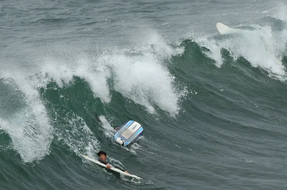 Huge 4ft waves have hit California