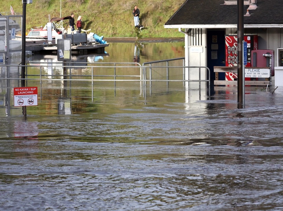 People in California have been warned to stay away from the coast