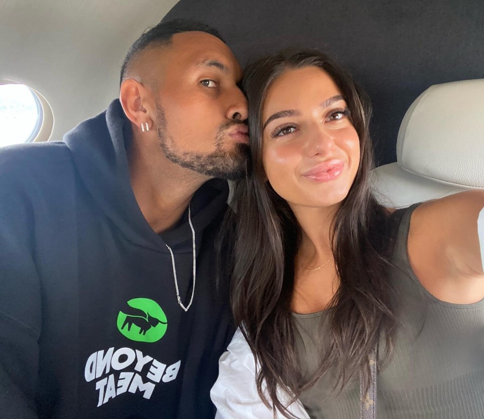 Nick Kyrgios has been in a relationship with influencer Costeen Hatzi since 2021