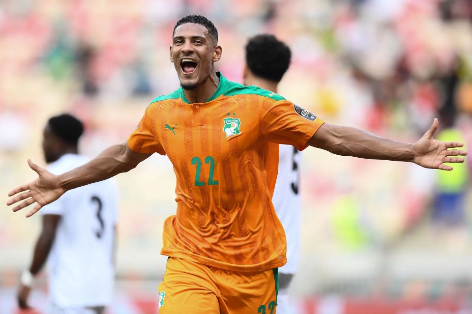 Haller was over the moon to net for his country at the Africa Cup of Nations