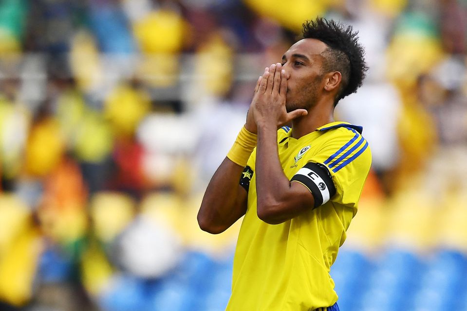 Aubameyang, 32, missed the Africa Cup of Nations