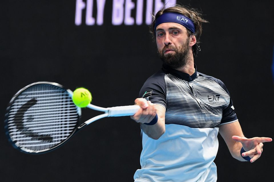 Basilashvili showed flashes of brilliance but also made some questionable shot selections