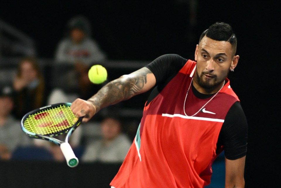 He smashed another ball into the crowd with the handle of his racket