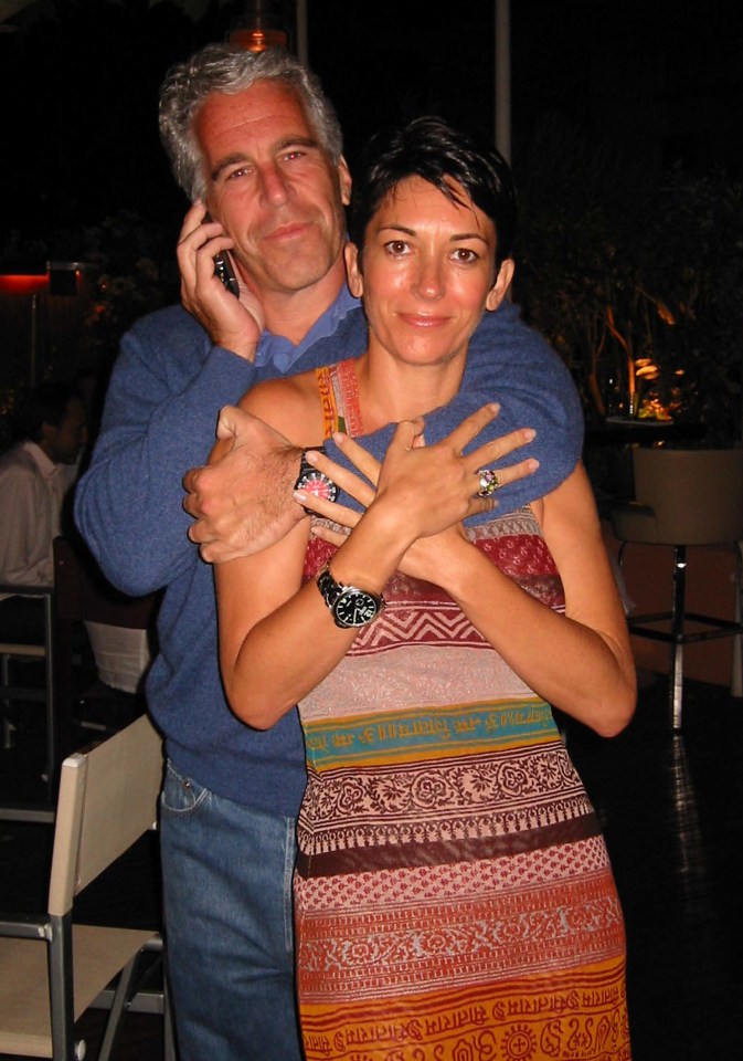 Jeffrey Epstein – who killed himself in 2019 – with Ghislaine Maxwell