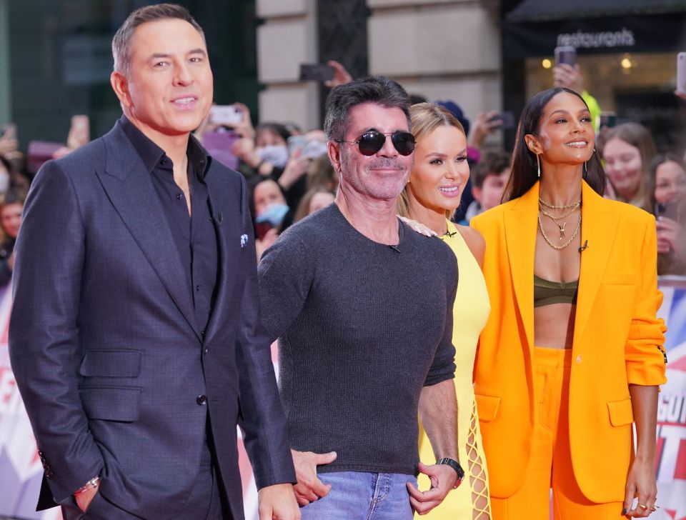 The accident happened in front of judges Simon Cowell, Amanda Holden, David Walliams and Alesha Dixon