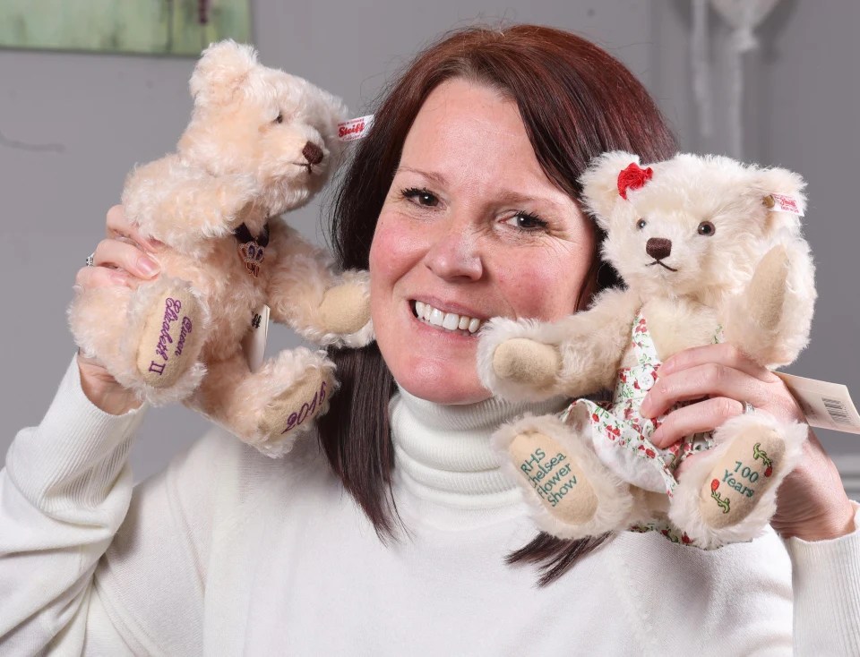 The 72 soft toys had to be painstakingly placed in size order every morning, according to Charlotte Briggs, above