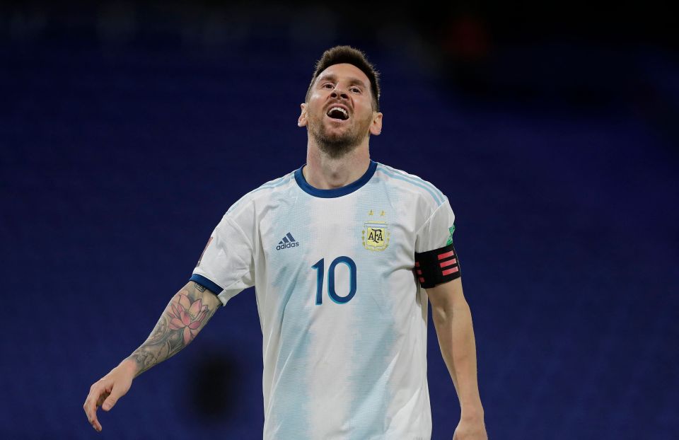 Messi won't be appearing for Argentina against either Chile or Colombia