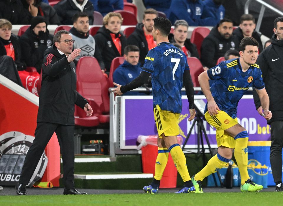 Ronaldo threw a hissy fit after he was subbed off for the final stages of the win over Brentford