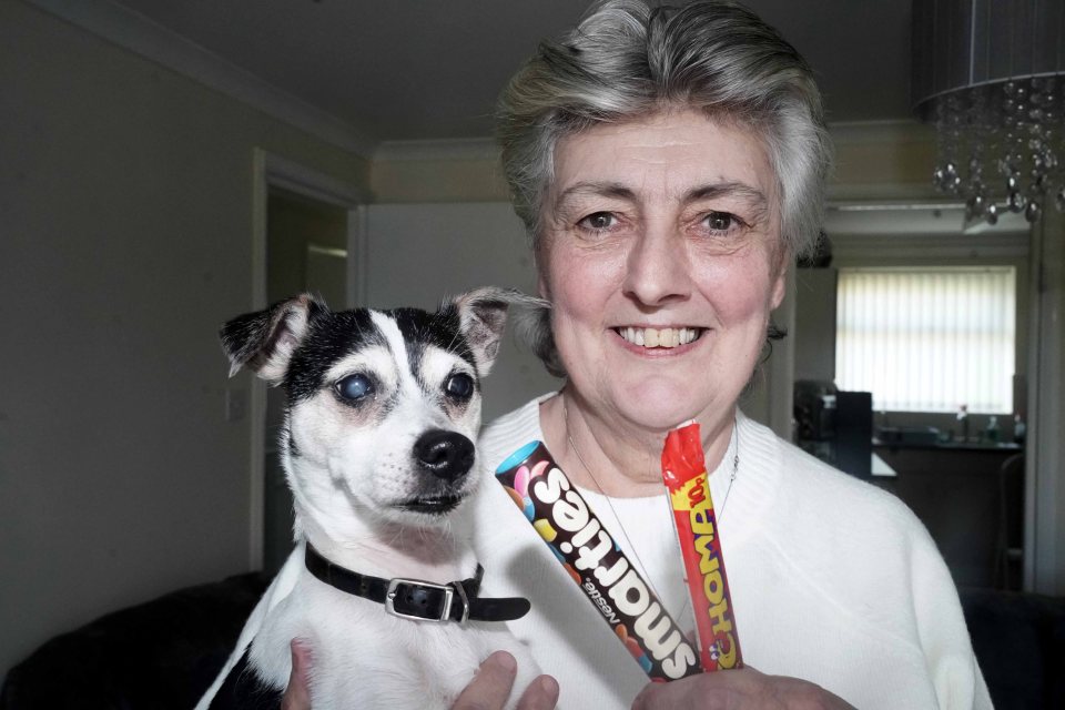 A woman has discovered Smarties and a Chomp bar in her jewellery box after she hid them from her children in 1993