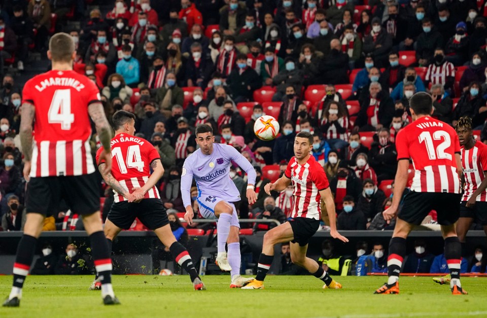 Ferran Torres scored his first Barcelona goal with an exquisite curing strike against Athletic Bilbao