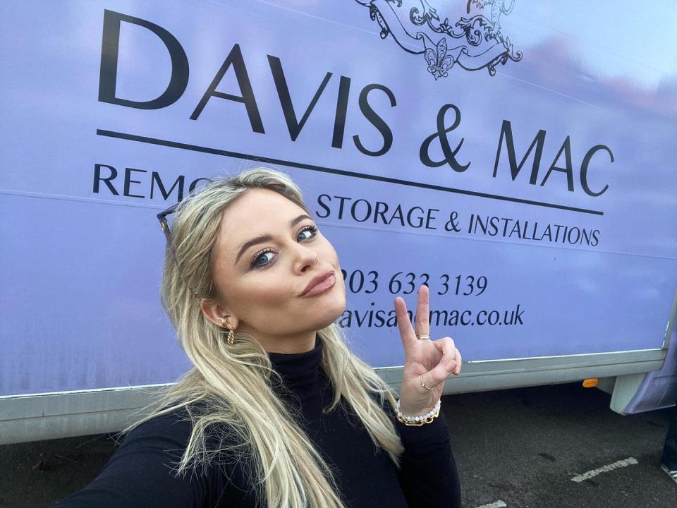 Emily Atack has showed off her new kitchen after secretly moving over 'privacy issues'