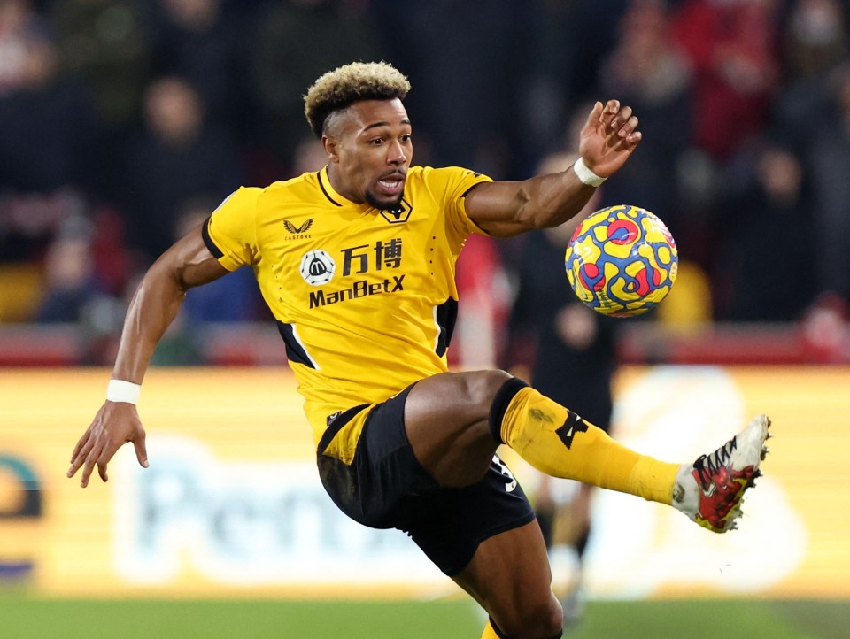 Wolves winger Adama Traore could be heading to Tottenham before the end of the winter window