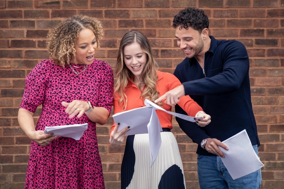 Waterloo Road’s Adam Thomas, Angela Griffin and Kate Griffiths have reunited as they prepare to  begin filming